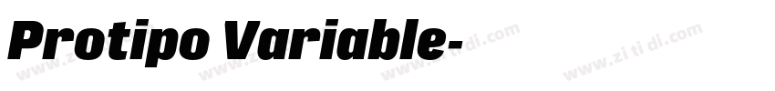 Protipo Variable字体转换